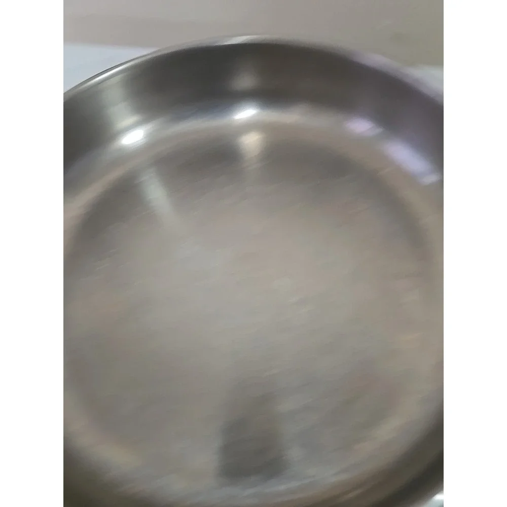 VTG Farberware 10 In Skillet Frying Pan w/ Lid Aluminum Clad Stainless USA Retro